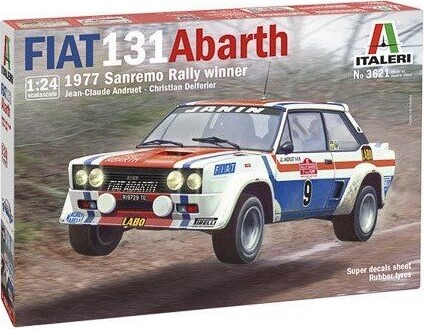 Italeri - Fiat 131 Abarth Bil Byggesæt - 1:24 - 3621