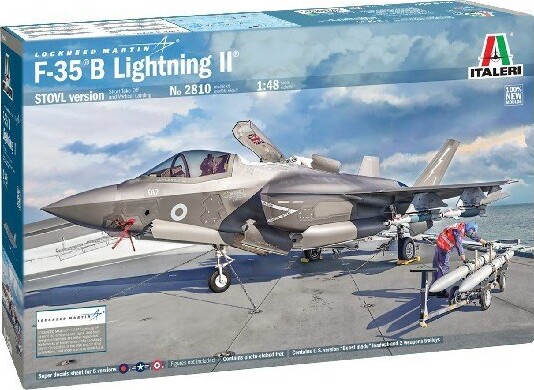Italeri - F-35 B Lightning Ii Model Fly Byggesæt - 1:48 - 2810