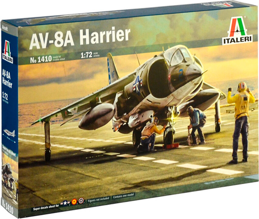 Italeri - Av-8a Harrier Fly Byggesæt - 1:72 - 1410