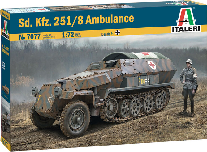Italeri - Sd. Kfz. 251 Ambulance Tank Byggesæt - 1:72 - 7077