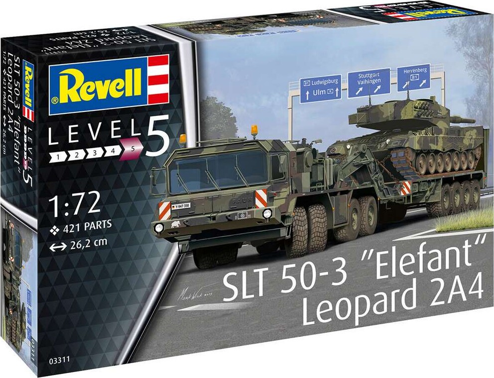 Revell - Slt 50-3 Elefant Lastbil Byggesæt - 1:72 - Level 5 - 03311