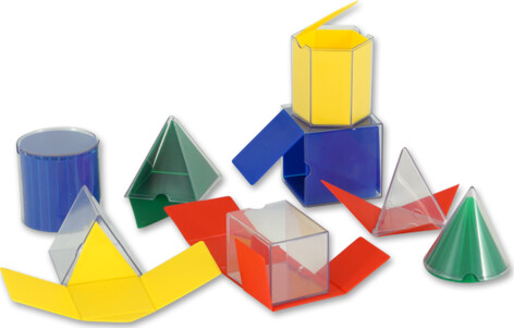 Geometriske Figurer - Farvede Og Gennemsigtige - 16 Stk - Alinea