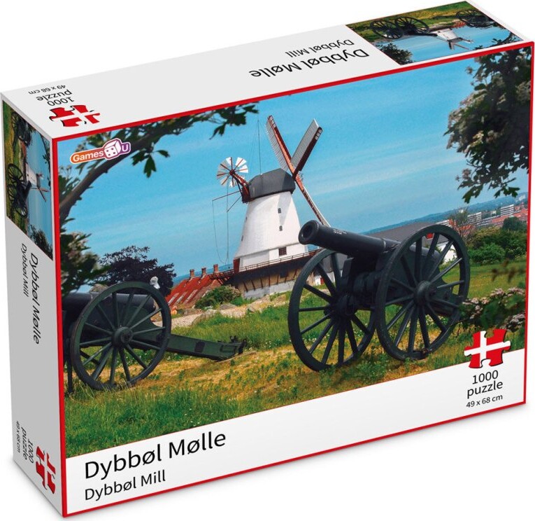 Puslespil Med 1000 Brikker - Dybbøl Mølle - Games4u