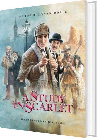 A Study In Scarlet: Illustrated By Nis Jessen - Sir Arthur Conan Doyle - Bog - Hakon Holm Publishing