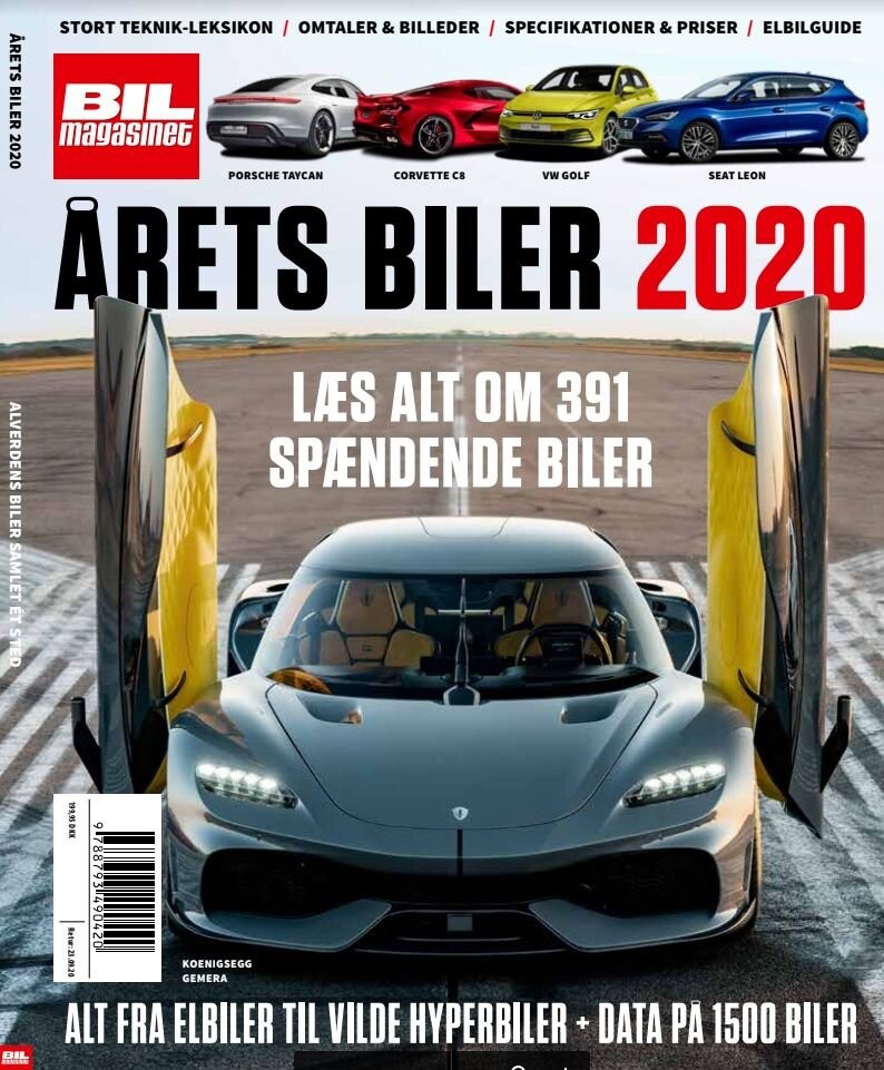 årets Biler 2020 - Bil Magasinet - Bog - Forlaget Benjamin