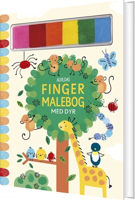 Alvildas Fingermalebog Med Dyr - Bog - Forlaget Alvilda