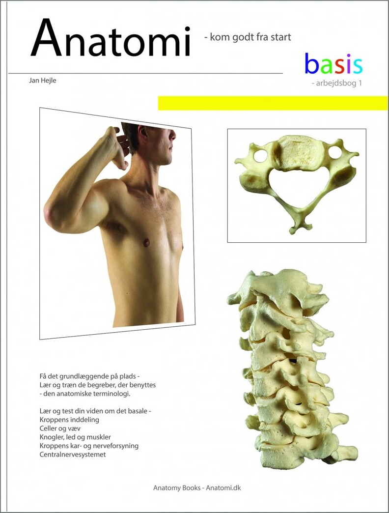 Anatomi - Basis - Arbejdsbog 1 - Jan Hejle - Bog - Anatomybooks-anatomi.dk