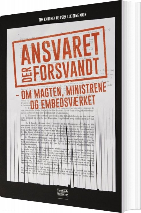 Ansvaret Der Forsvandt - Tim Knudsen - Bog - Forlaget Samfundslitteratur