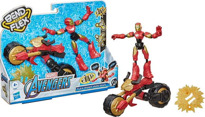 Bend And Flex - Marvel Avengers Figur - Flex Rider Iron Man - Hasbro
