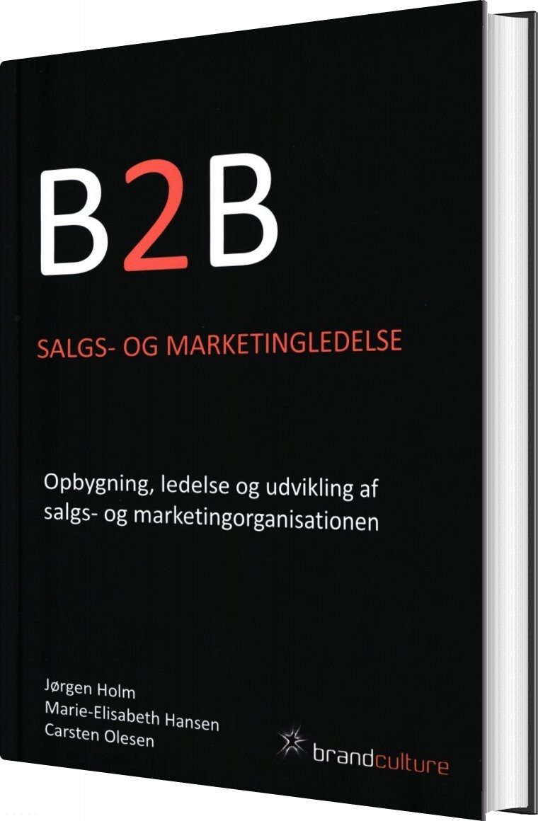 B2b Salgs- Og Marketingledelse - Jørgen Holm - Bog - Brandculture