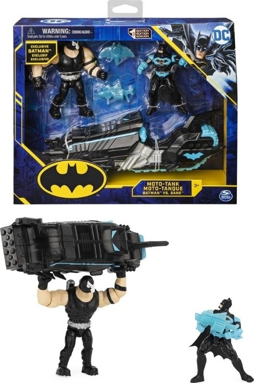 Batcycle Med Batman Og Clayface Figurer - 10 Cm - Spin Master