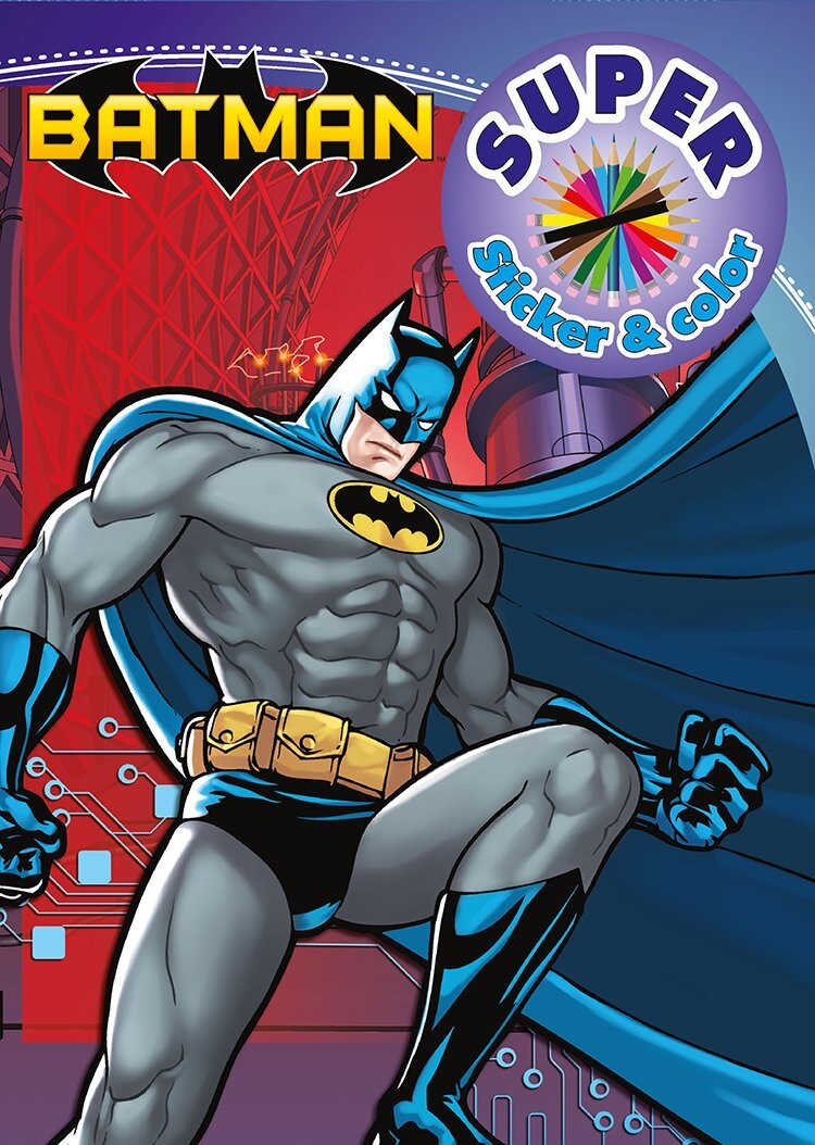 Batman - Super Sticker & Color - Bog - Buster Nordic