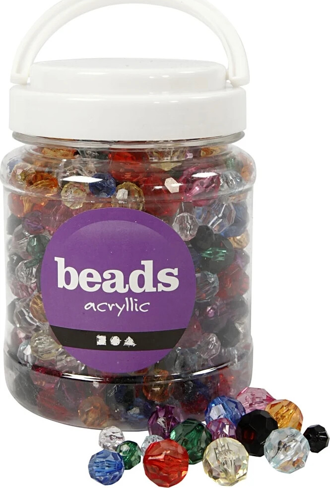 Beads Facetperler - 10-16mm - 440 Stk. - Creativ Company