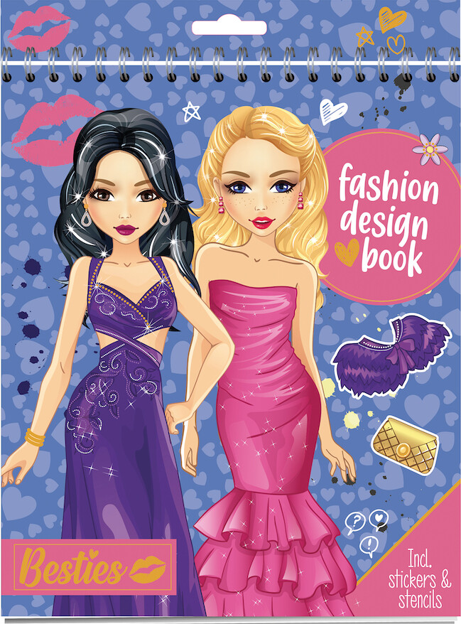 Besties - Designbog Med Skabeloner - Bog - Legind