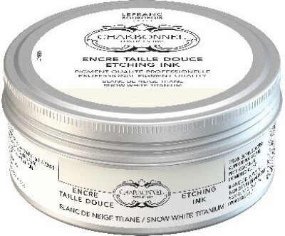Charbonnel - Etching Ink - Tryksværte - Snow White Titanium 200 Ml