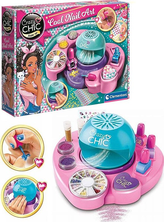 Clementoni Crazy Chic - Neglesalon Legesæt - Cool Nail Art