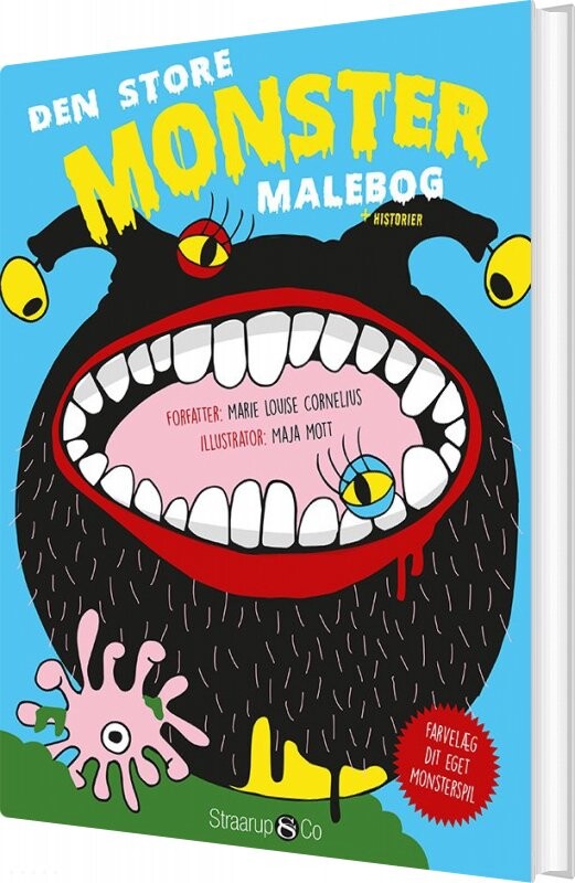 Den Store Monstermalebog - Marie Louise Cornelius - Bog - Straarup & Co