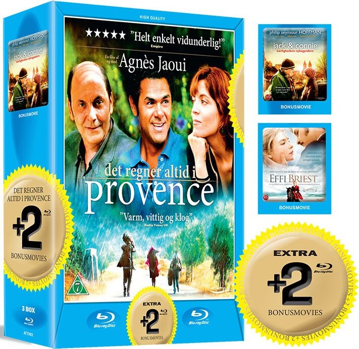Det Regner Altid I Provence // Jack & Connie // Effi Briest - Blu-Ray