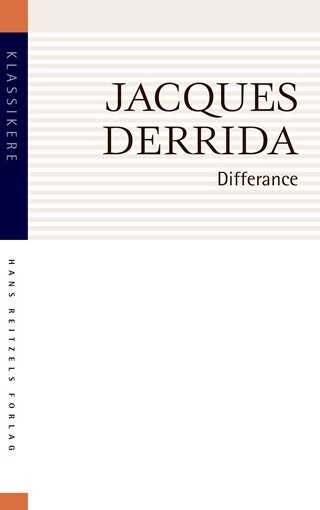 Differance - Jacques Derrida - Bog - Hans Reitzels Forlag