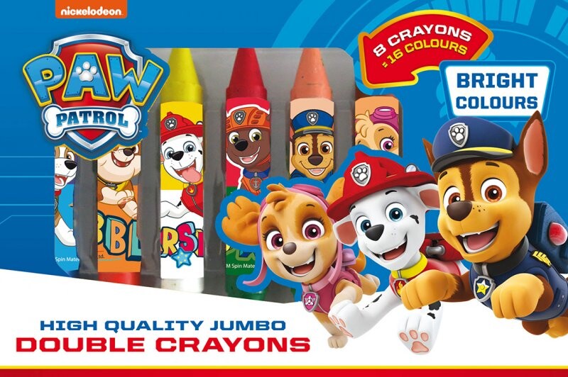 Paw Patrol - Farvekridt Sæt - 8 Stk - Buster Nordic