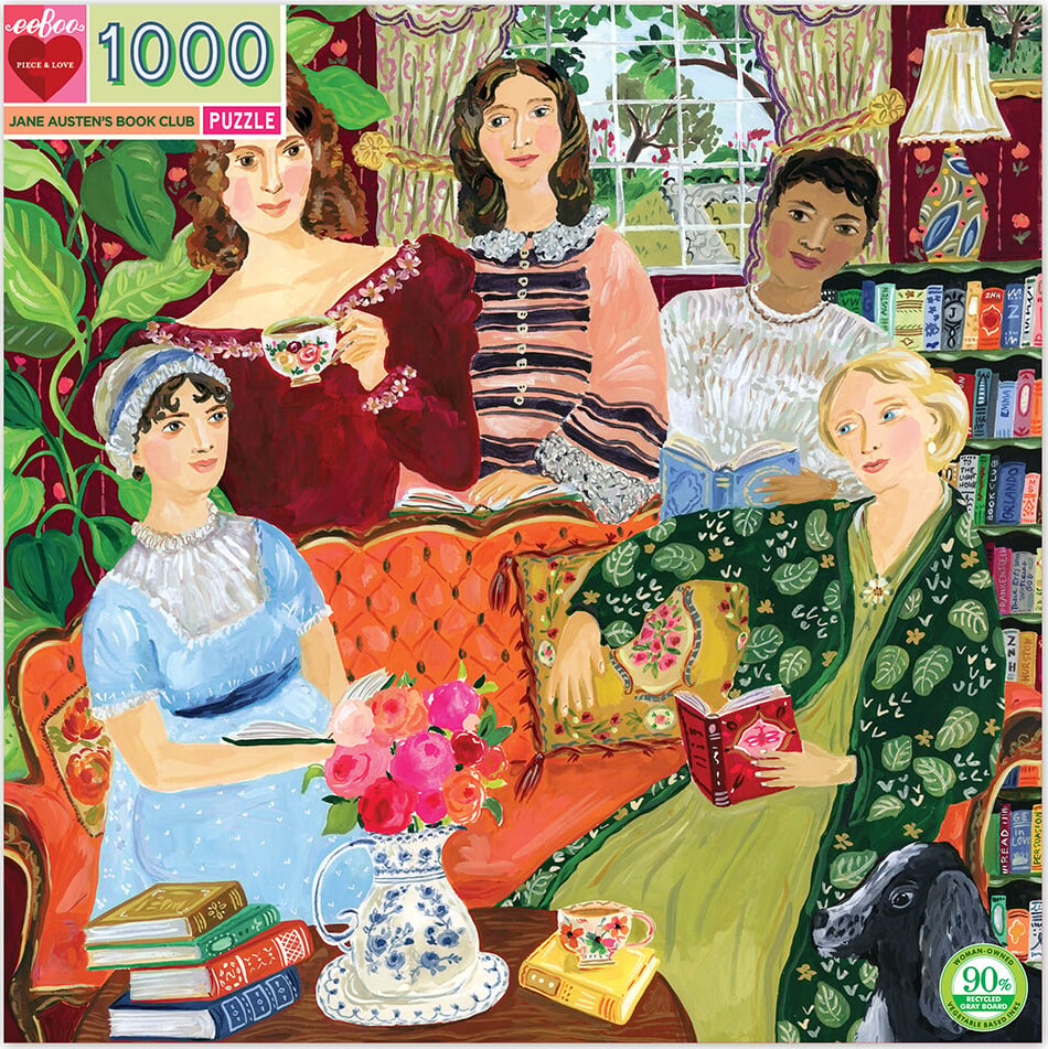Eeboo Puslespil - 1000 Brikker - Jane Austen Book Club
