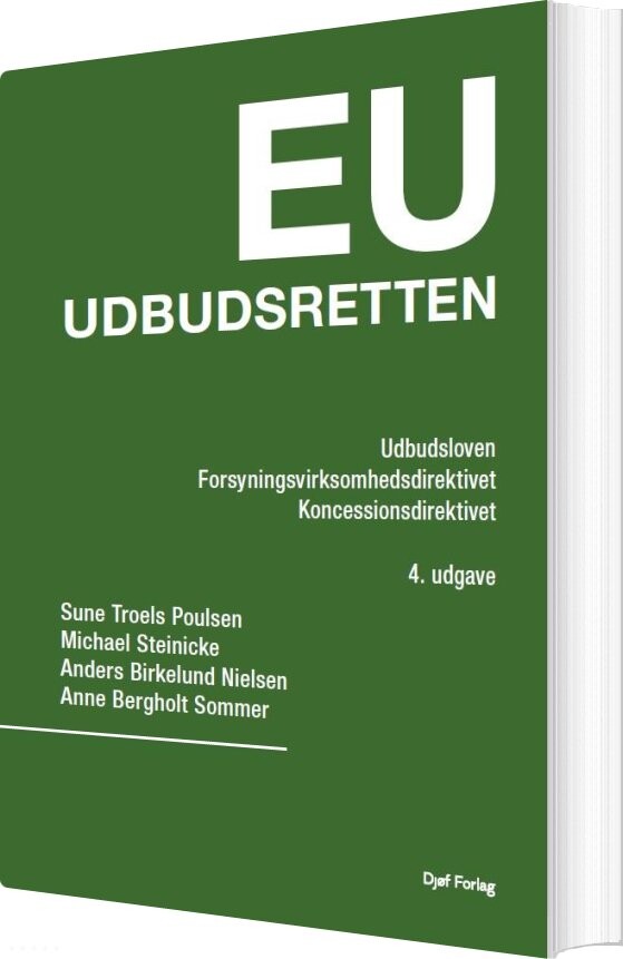 Eu Udbudsretten - Michael Steinicke - Bog - Djøf Forlag