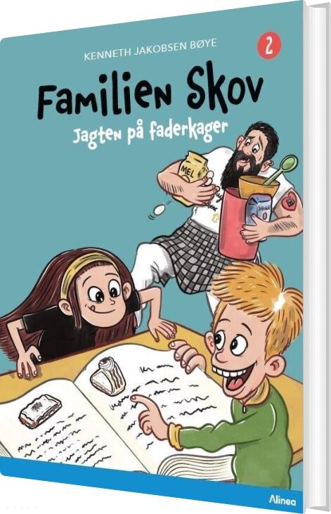 Familien Skov 2 - Jagten På Faderkager, Blå Læseklub - Kenneth Jakobsen Bøye - Bog - Alinea
