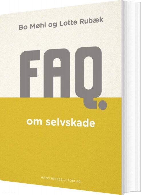 Faq Om Selvskade - Bo Møhl - Bog - Hans Reitzels Forlag