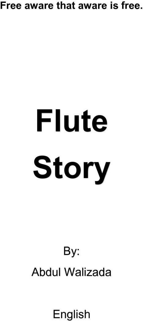 Flute Story - Abdul Mohammad Walizada - English Book - Saxo Publish