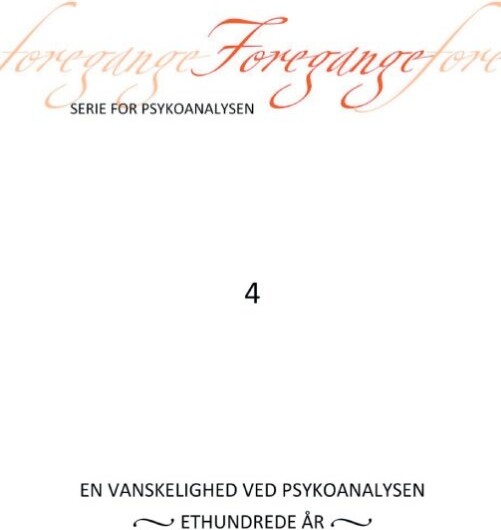 Foregange Nr. 4 - Freuds Agorá - Bog - Books On Demand