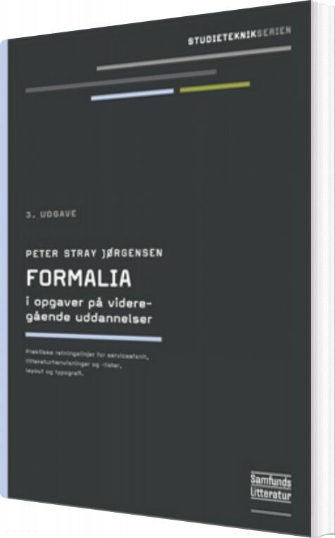 Formalia I Opgaver På Videregående Uddannelser - Peter Stray Jørgensen - Bog - Forlaget Samfundslitteratur
