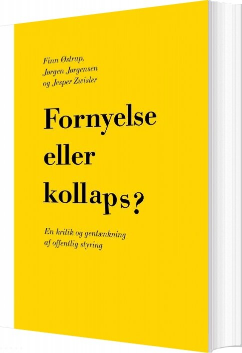 Fornyelse Eller Kollaps? - Jørgen Jørgensen - Bog - Forlaget Samfundslitteratur
