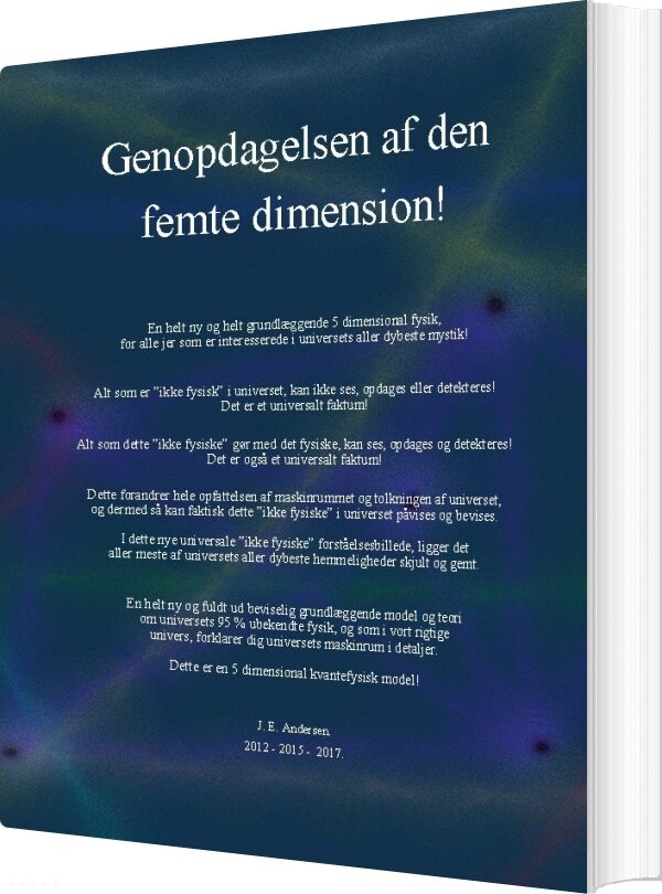 Genopdagelsen Af Den Femte Dimension! - J.e. Andersen - Bog - Books On Demand