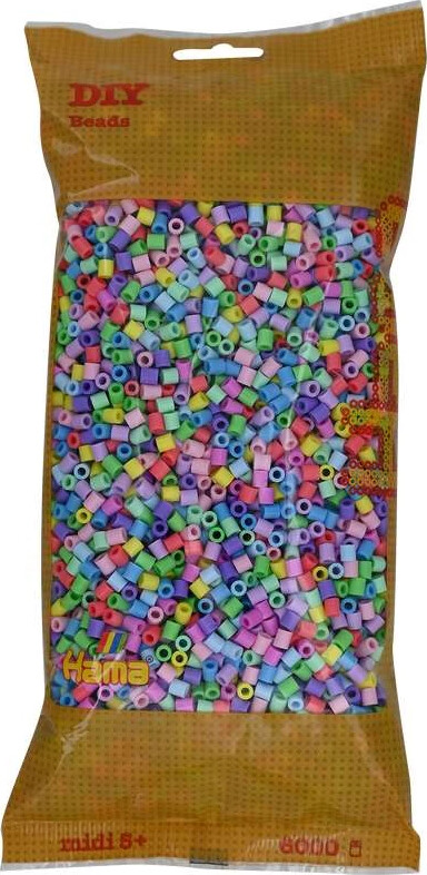 Hama Midi Perler - Pastel Mix 50 - 6.000 Stk - 205-50