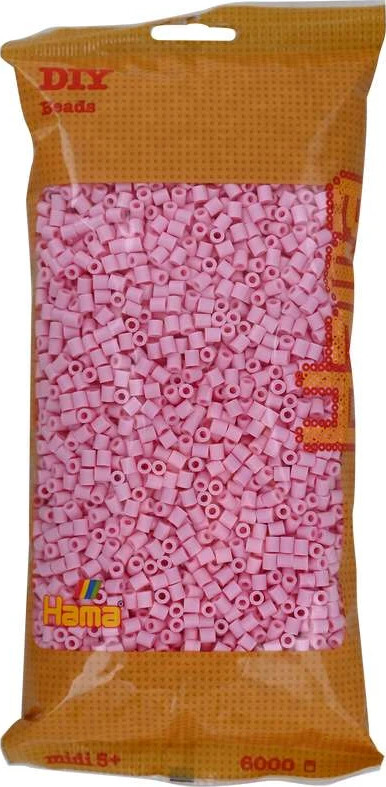 Hama Midi Perler - Pastel Rosa - 6.000 Stk - 205-95