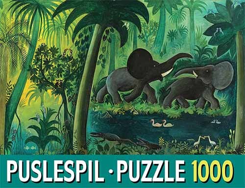 Hans Scherfig - Puslespil Med 1000 Brikker - Jungle - Lamberth