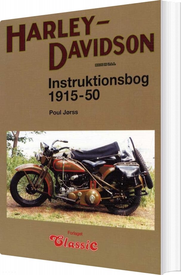 Harley-davidson Instruktionsbog 1915-1950 - Poul Jørss - Bog - Veterania