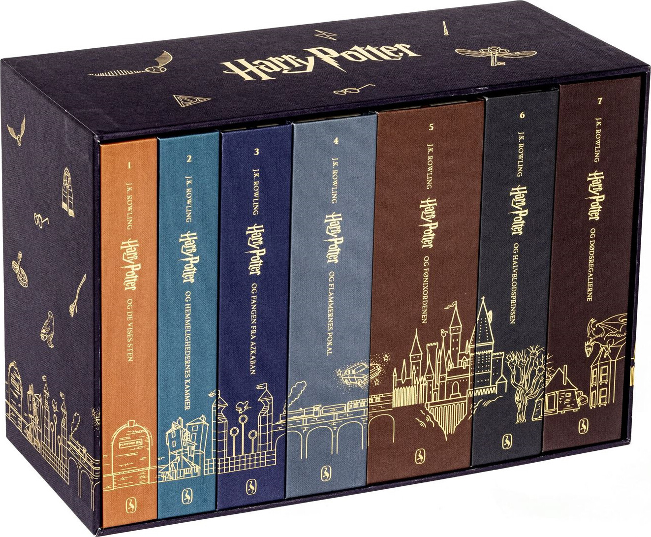Harry Potter 1-7 - 25 års Jubilæumsudgaver I Bokssæt - J. K. Rowling - Bog - Gyldendal