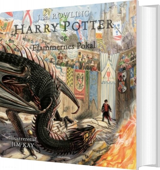 Harry Potter 4 - Illustreret Udgave - Og Flammernes Pokal - J. K. Rowling - Bog - Gyldendal