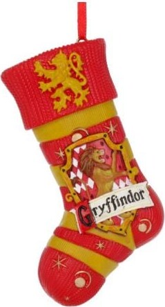 Harry Potter Julepynt - Gryffindor Strømpe - 7,5 Cm - Nemesis Now