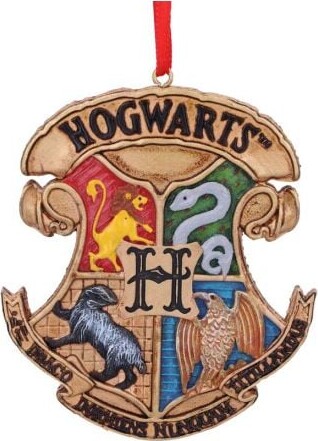 Harry Potter Julepynt - Hogwarts Logo - 8 Cm - Nemesis Now