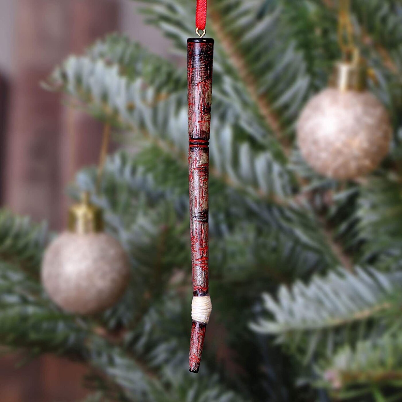 Harry Potter Julepynt - Ron Weasleys Tryllestav - 7,5 Cm - Nemesis Now