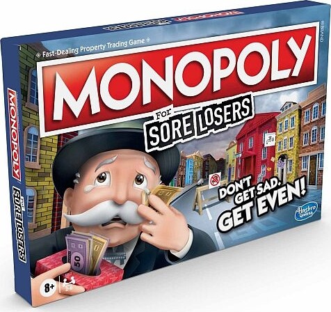 Monopoly For Sore Losers - Dansk Udgave - Hasbro