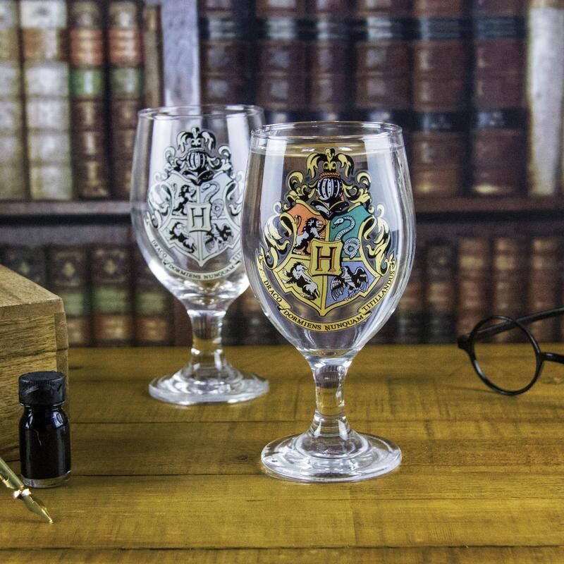 Harry Potter Glas - Hogwarts Logo - Farveskiftende - Paladone