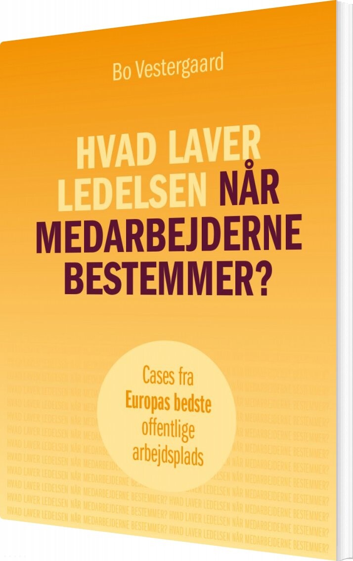 Hvad Laver Ledelsen Når Medarbejderne Bestemmer? - Bo Vestergaard - Bog - Lead Read