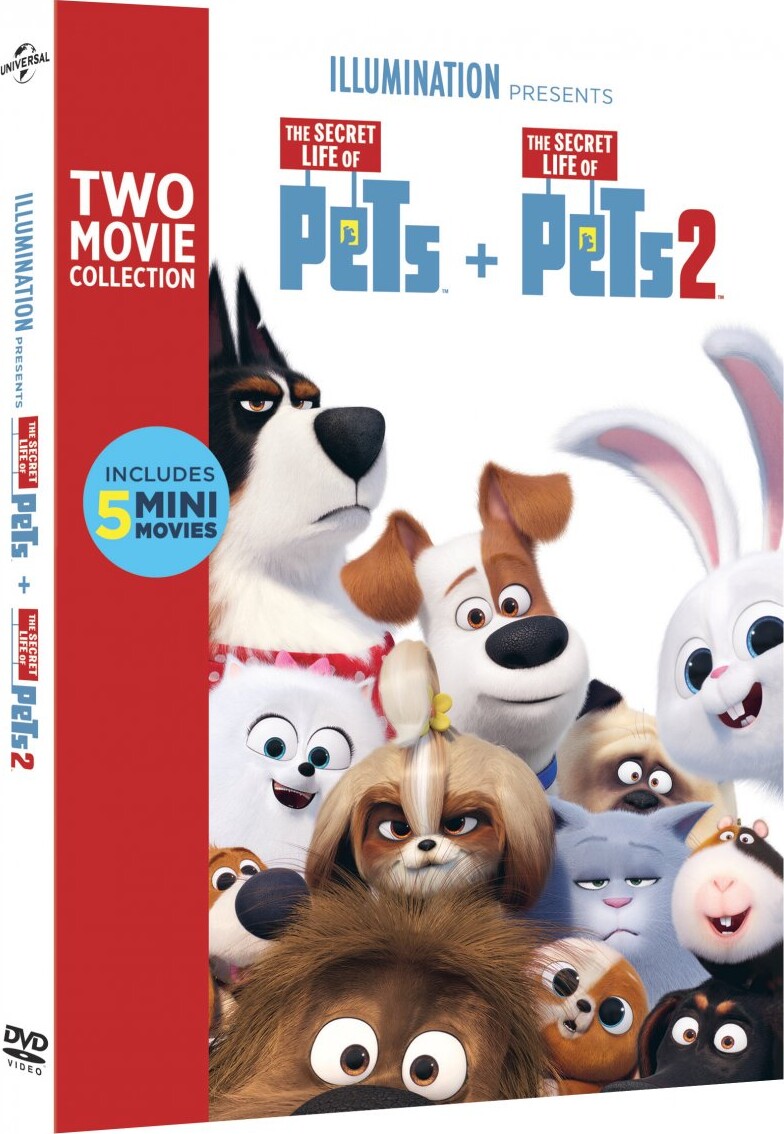 Kæledyrenes Hemmelige Liv 1-2 // The Secret Life Of Pets 1-2 - DVD - Film