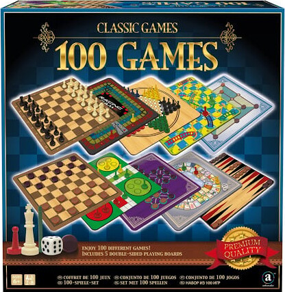 Klassiske Brætspil - 100 Classic Games - Spil Sæt - Ambassador Games Tables