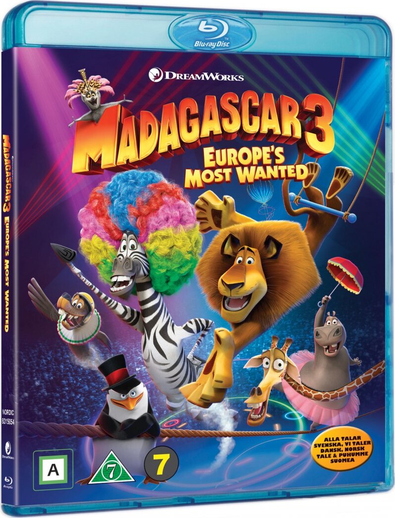 Madagascar 3 - Efterlyst I Hele Europa - Blu-Ray
