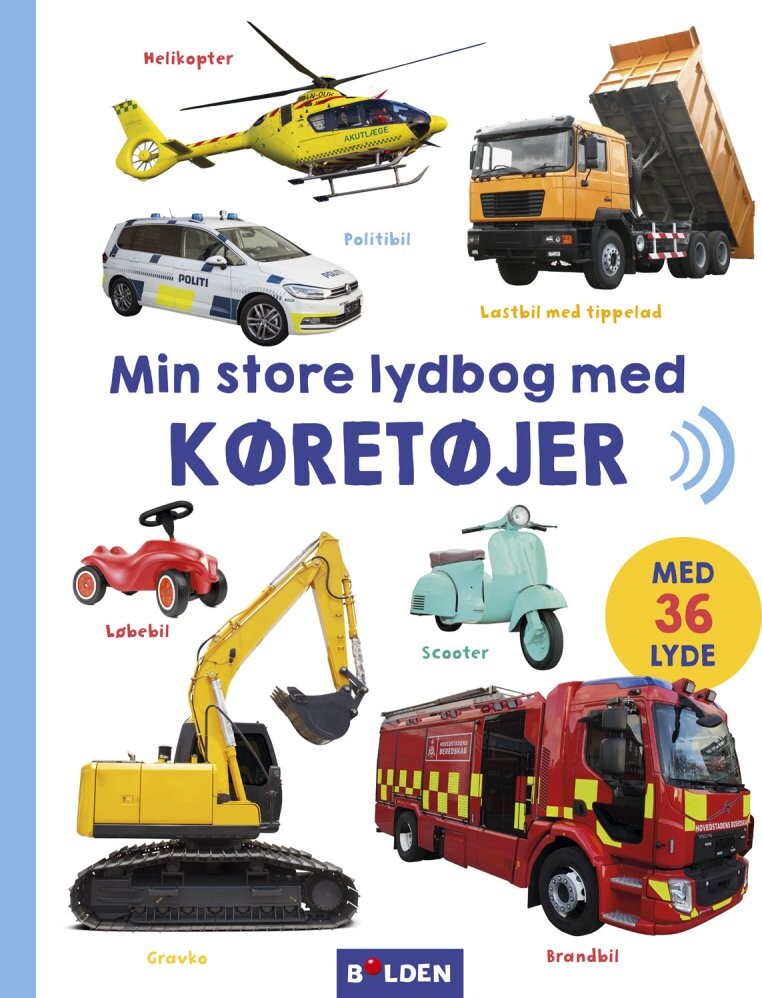 Min Store Lydbog Med Køretøjer - Bog - Forlaget Bolden