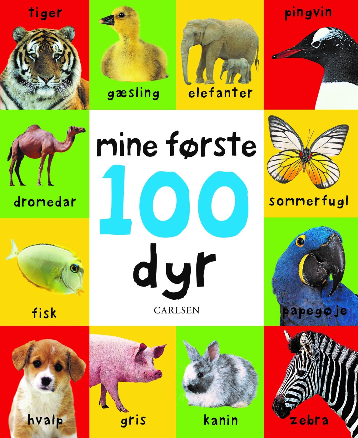 Mine Første 100 Dyr - Bog - Carlsen